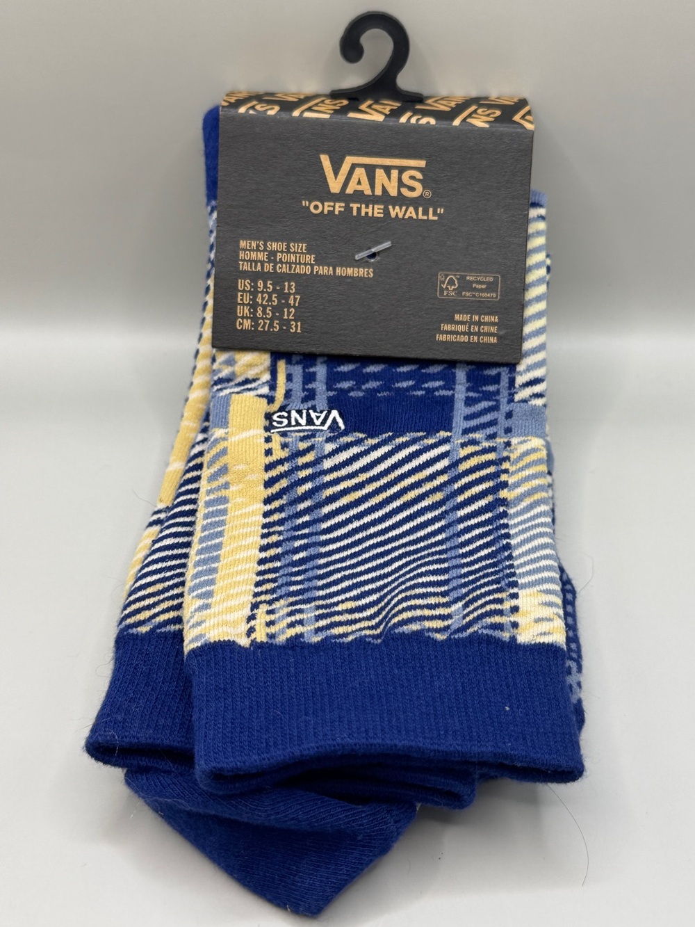 VANS Classic Flat Knit Crew Blue Depths Sock